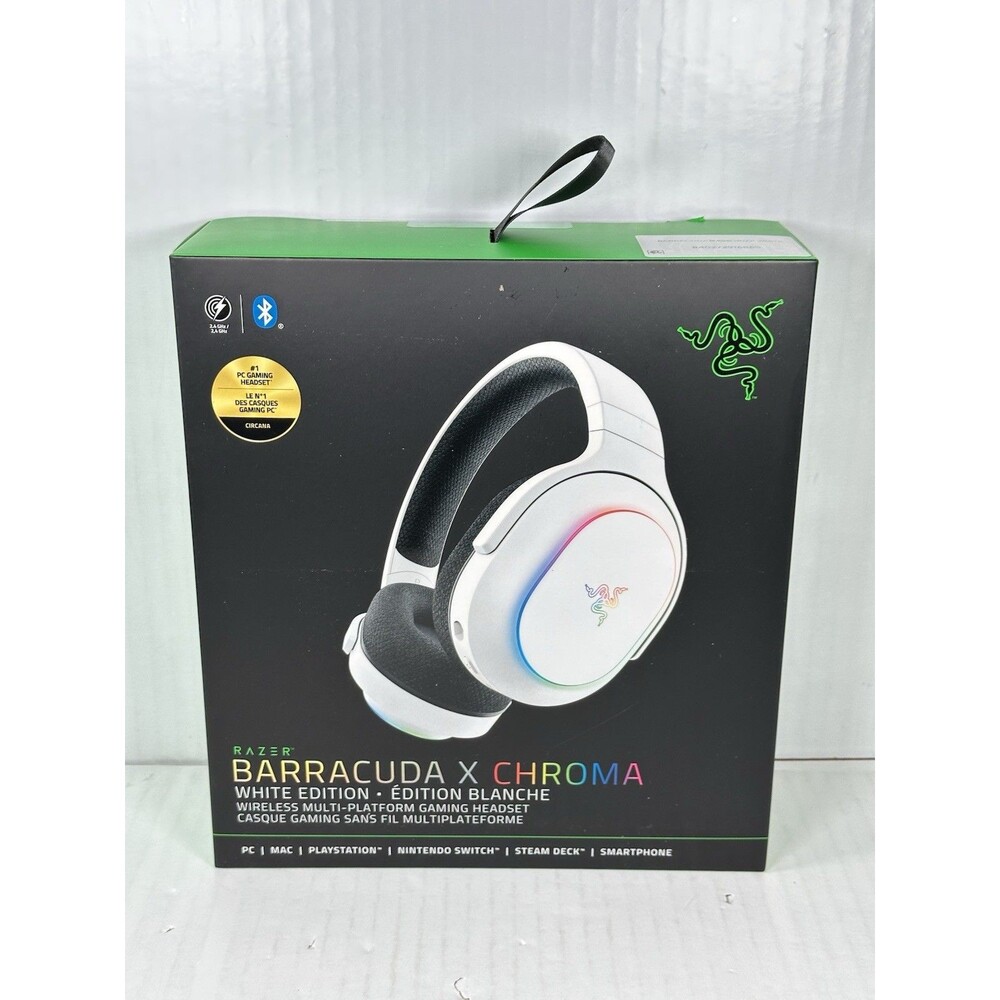 Razer Barracuda X Chroma Wireless Gaming Headset, Phantom White Edition NEW